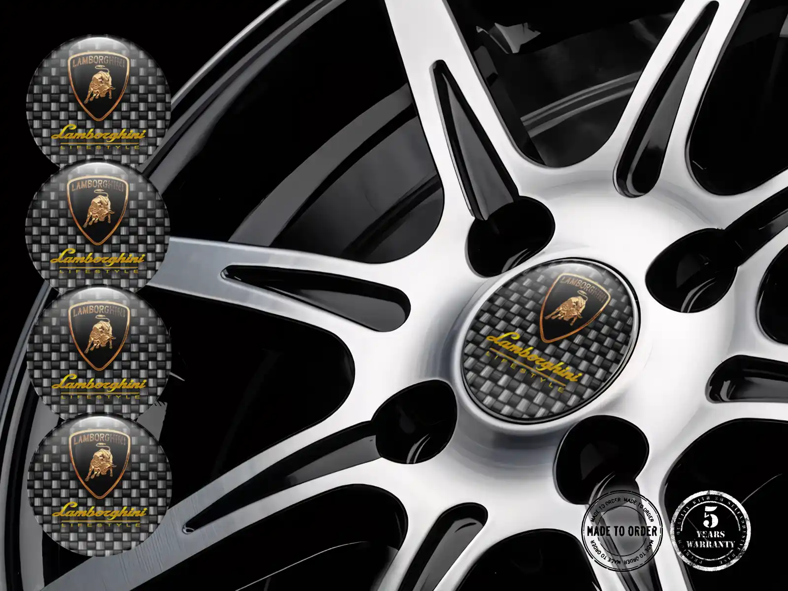 Lamborghini Dome Dekoration Stil Individuelle Radplaketten